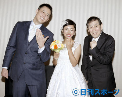 片岡安祐美の結婚披露宴に萩本欽一ら190人が出席（日刊スポーツ）