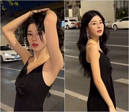 女芸人のパク・スルギ、スリップ服で道を闊歩…セクシーポーズ(WoW!Korea)