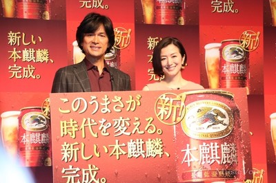 江口洋介「もう離れられない」鈴木京香と新CM務める第三のビールで乾杯（MusicVoice）