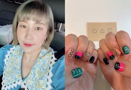 タレントのキム・ヨンヒ、「イカゲームネイル」が話題(WoW!Korea)