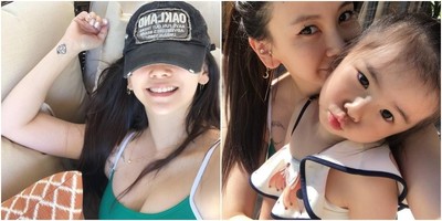(朝鮮日報日本語版) キム・ジウが水着姿で娘とパチリ、美ボディにドキッ！（朝鮮日報日本語版）