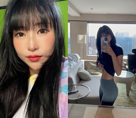 お笑い芸人イ・セヨン、レギンス姿で43kgの完璧なスタイルをアピール…くっきりとした腹筋も披露(WoW!Korea)