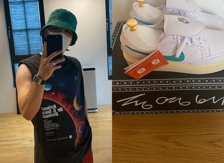 「BIGBANG」SOL、G-DRAGONからの限定版スニーカーのプレゼントを自慢…うらやましい友情(WoW!Korea)