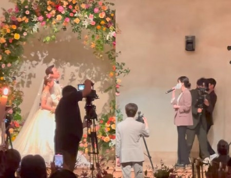 歌手IUが熱唱…俳優イ・ジフン＆日本人妻アヤネさん、華やかな結婚式「幸せに暮らします」(WoW!Korea)