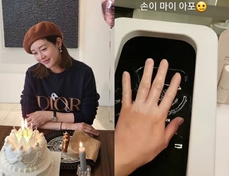 双子を妊娠中のソン・ユリ、異なる手の色…「すごく痛い」(WoW!Korea)