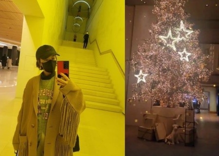 “第2子妊娠中”女優ファン・ジョンウム、お腹の赤ちゃんと待つクリスマス…美しいツリーに思いを馳せる(WoW!Korea)