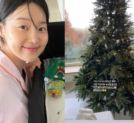 女優ハン・ジヘ、長女ユンスルちゃんのためにクリスマスツリー作りに奮闘「設置だけで3時間30分かかった」(WoW!Korea)