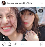 川口春奈、岡本あずさに後ろから抱きつく写真に「可愛すぎ」「天使」など反響（スポーツ報知）