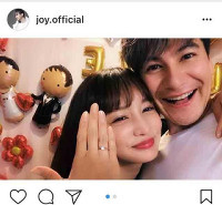 ＪＯＹ、“インスタの女神”わたなべ麻衣に白馬に乗ってプロポーズ「笑い転げました」（スポーツ報知）