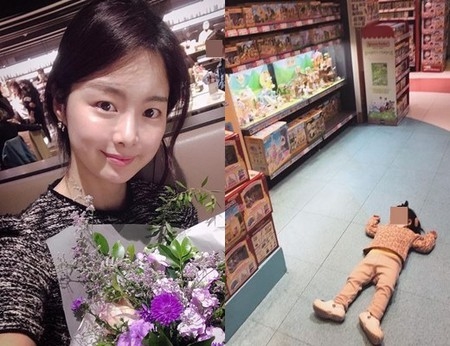 女優ハン・ジウ、スーパーで寝そべった娘に「恋愛の駆け引きよりも大変」(WoW!Korea)
