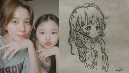 女優チョン・シア、愛娘の絵を誇る…漫画家デビューも夢ではない?(WoW!Korea)