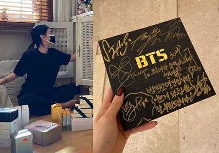ソヨン(元T-ARA)、荷物整理中に「BTS(防弾少年団)」のサイン入りCD発見…「宝物見つけた」(WoW!Korea)