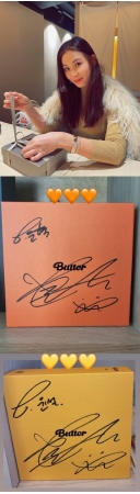 女優コ・ソヨン、BTS（防弾少年団）からプレゼントされた息子＆娘の名前入りサイン入りアルバムを公開(WoW!Korea)