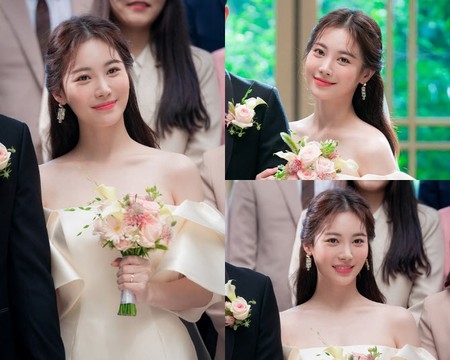 ユラ（Girls Day）、まぶしいウェディングドレス姿…「気象庁の人々：社内恋愛は予測不能⁈」撮影現場ビハインドカット公開(WoW!Korea)