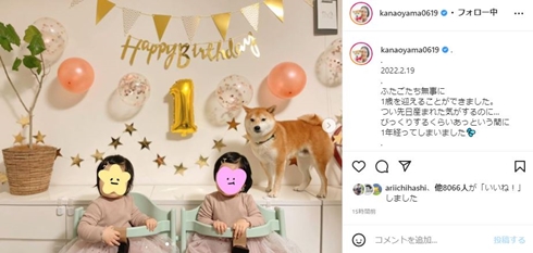 大山加奈、双子の娘たちが1歳に　過酷な子育てを思い返し「ほっとしているというのが1番かも」(ねとらぼ)