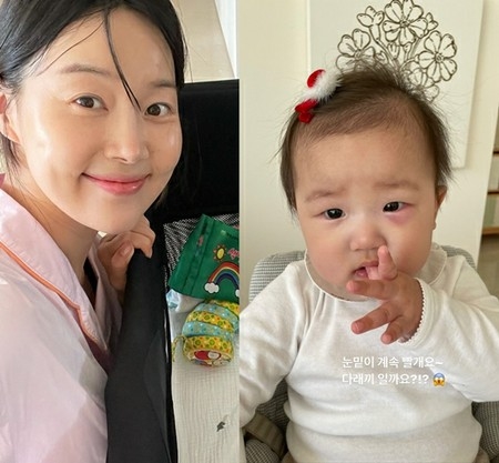 女優ハン・ジヘ、初心者ママの焦燥感…娘の目の下が赤くて心配(WoW!Korea)