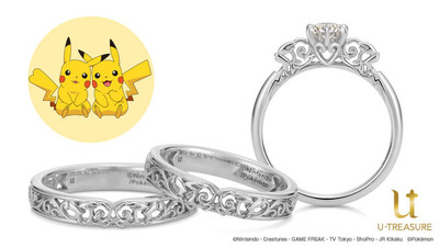 「ポケモン」オス・メスのピカチュウをひっそりデザインした婚約＆結婚指輪（コミックナタリー）