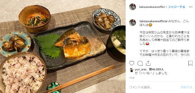 滝沢カレンが完璧な料理に名言の五月雨撃ちのような文章を添えてSNSに投稿しファン魅了　「腹筋崩壊」「改行するたびに面白い」（ねとらぼ）