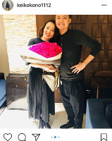 河野景子、長男・花田優一からサプライズ誕生祝いで２ショット「良い息子さん」「素敵」（スポーツ報知）