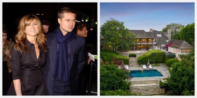 新婚当時のブラッド・ピット＆ジェニファー・アニストンが住んだ家、48億円で売り出し中（ELLE ONLINE）