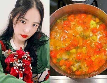 “SOL（BIGBANG）の妻”ミン・ヒョリン、男の子のママは“やりくり上手”…大量の野菜スープ公開(WoW!Korea)