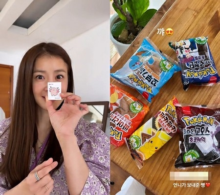 女優イ・シヨン、ポケモンパンのプレゼントに目がキラキラ…このシールがお目当て！(WoW!Korea)
