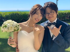 ご結婚おめでとうございます！　ふ～ど選手と倉持由香さん、ハワイで挙式（Impress Watch）