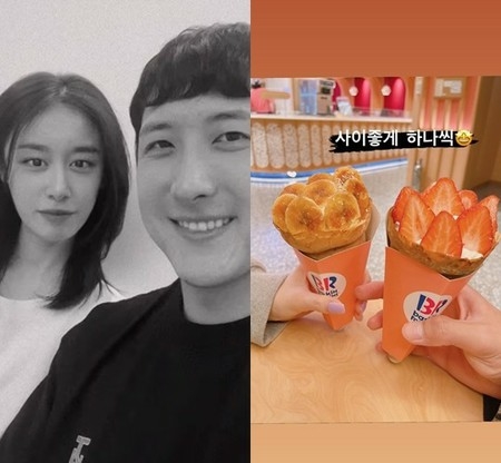 ジヨン（T-ARA）と「12月結婚」ファン・ジェギュン、仲良く一つずつ…スイートな”アイスクリーム”デイト(WoW!Korea)