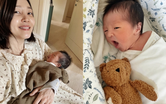 「生後9日目」　シン・ダウン、息子の顔を公開…パパの面影(朝鮮日報日本語版)