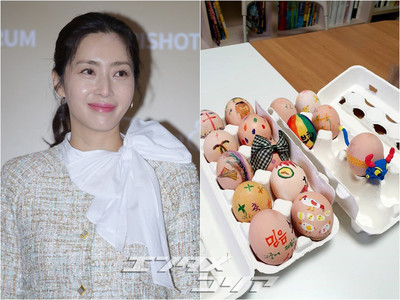 ソン・ユナ、息子と一緒にイースターエッグの飾りつけ（朝鮮日報日本語版）
