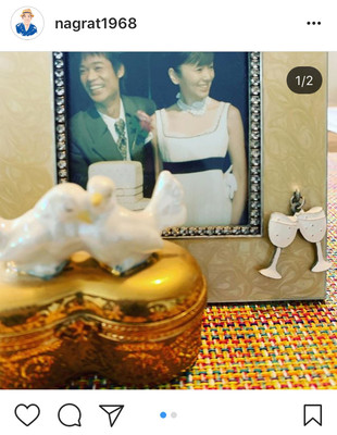 名倉潤、渡辺満里奈と結婚１５周年を報告…結婚式の写真を公開し「花と手紙を感謝の気持ちを持って渡しました」（スポーツ報知）