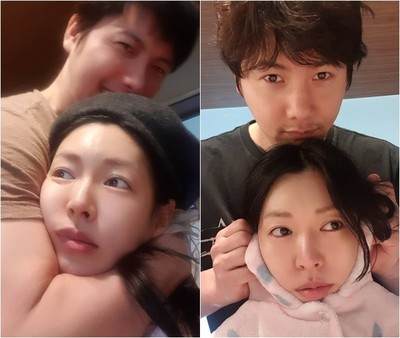 キム・ソヨン＆イ・サンウ夫妻、ヘッドロックのいたずらに笑顔満開（朝鮮日報日本語版）