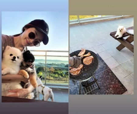 女優ソン・ユリ、夫アン・ソンヒョンと高級ホテルで旅行中？肉とワインまで甘い新婚夫婦(WoW!Korea)