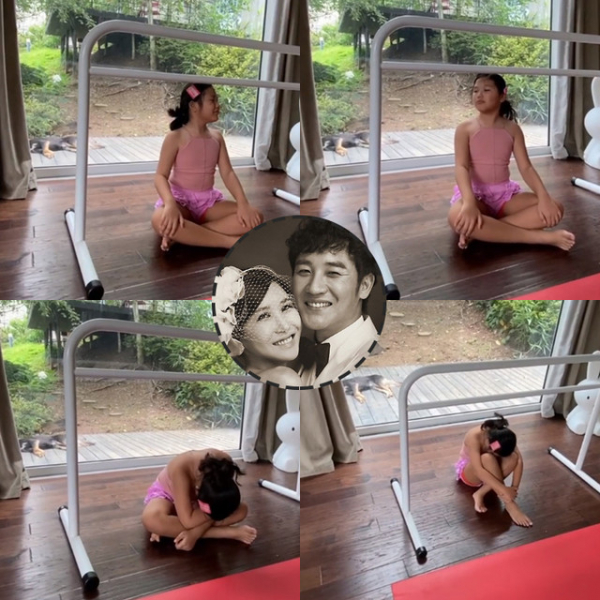 オム・テウン＆ユン・ヘジンの娘ジオンちゃん、バレエのウエア姿でゴロンと(朝鮮日報日本語版)