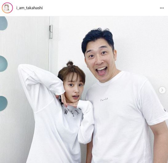 高橋愛、夫・あべこうじとの“リンクコーデ風”仲良しSHOTに「理想の夫婦」「表情が似てきましたね」の声(E-TALENTBANK)