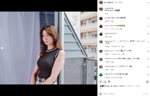 木村沙織、185センチの抜群スタイルでモデル風ショット　「スタイル最高」「さおりんは笑顔が一番」(ねとらぼ)