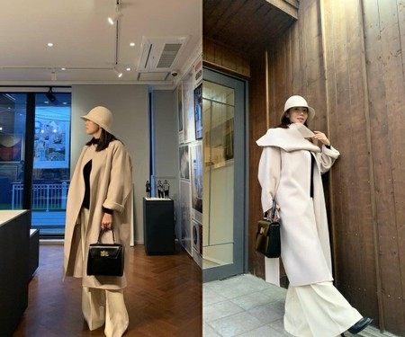 俳優イ・ボムスの妻イ・ユンジン　女優級のビジュアル…近所の散策でもブランド物のバッグと服で(WoW!Korea)