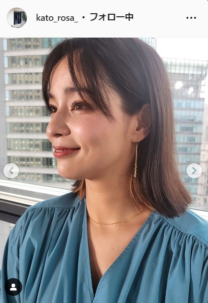 加藤ローサ　目鼻立ちくっきり横顔アップ披露し出演映画PR　フォロワーから多くの「かわいい」(日刊スポーツ)