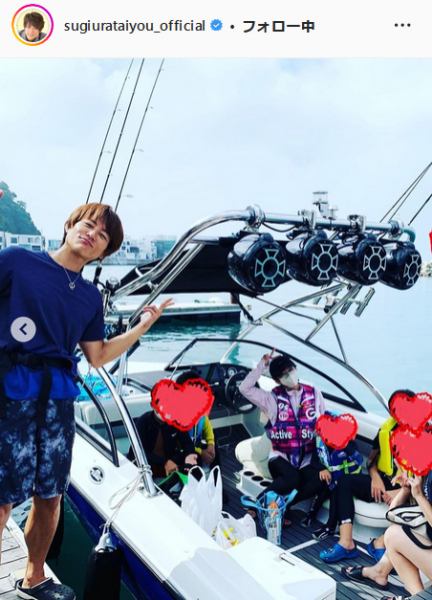 杉浦太陽「これがやりたくてオーナーに」妻辻希美ら一家での“マイボートで大海原”ショット公開(日刊スポーツ)