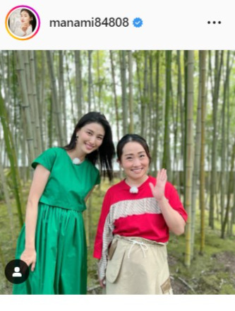 橋本マナミ、キンタロー。と「えぇトコ」ロケ「美味しいナス食べたり、お茶飲んだり、蓮みたり」(日刊スポーツ)