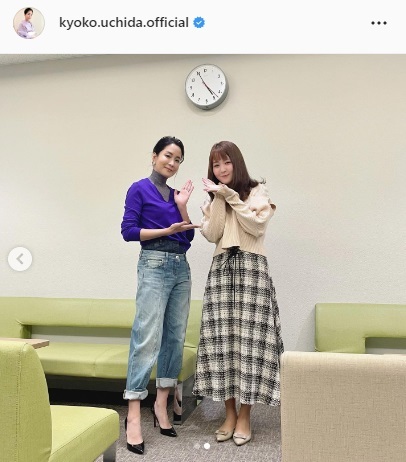 内田恭子アナ「いつもかわいい笑顔」テレ東・冨田有紀アナとの２ショット公開(日刊スポーツ)