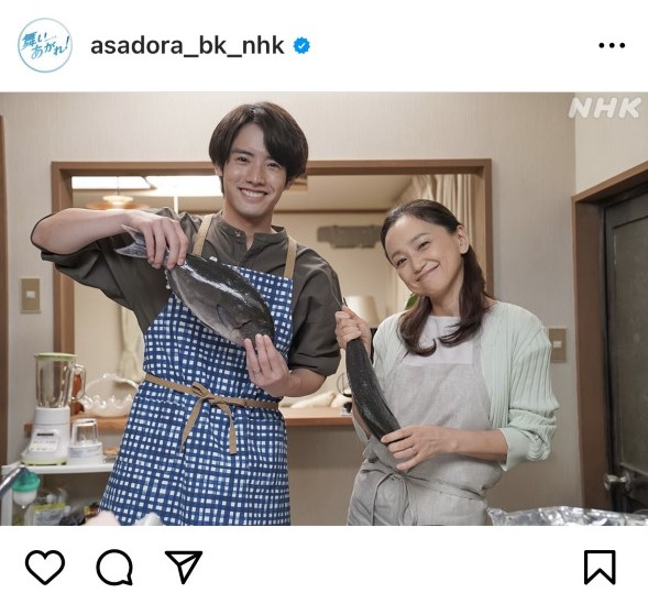 舞いあがれ！赤楚衛二＆永作博美が仲良く調理２ショット「リアル永作さんは調理師免許持ってる」(日刊スポーツ)