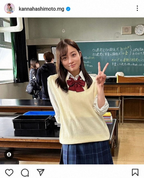 橋本環奈　制服姿公開に「地上に舞い降りた天使」「余裕で学生で見える」「バブみ！尊い！環奈！」(スポニチアネックス)