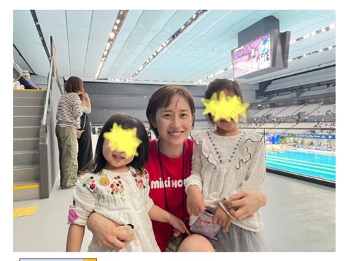 アスリート復帰の馬淵優佳、娘たちが飛込競技にチャレンジするも……「絶対楽しいのになぁー」「恐怖を乗り越えるまでが難しい」(ねとらぼ)