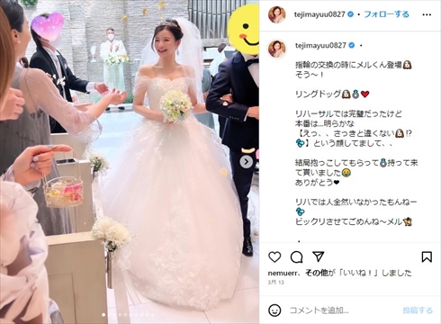 熱烈ファンと結婚の手島優、第1子妊娠を幸せ報告　「完全なる高齢出産」と“41歳の初産”に不安も(ねとらぼ)