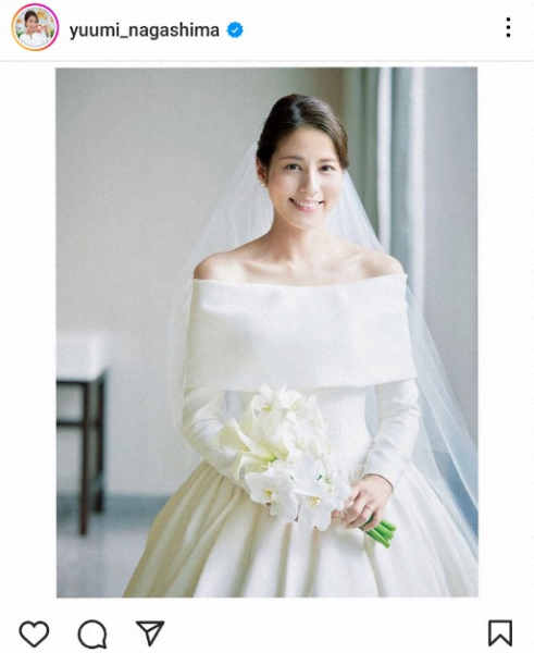 永島優美アナ　ウエディングドレス姿披露に「とってもお綺麗です！眼福」「キレーい」「素敵」(スポニチアネックス)