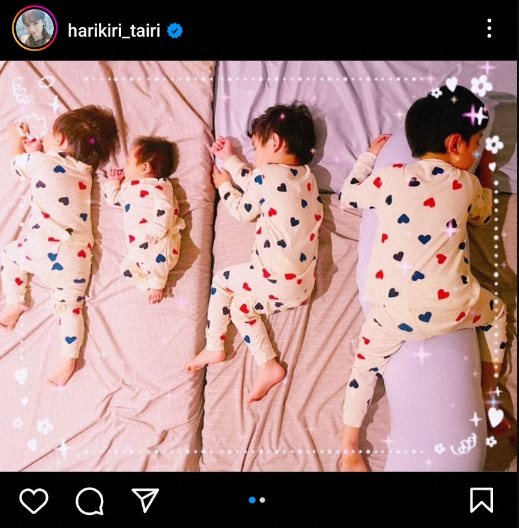 平愛梨“寝相は同じにならない”4兄弟の寝姿公開に「可愛すぎ」「癒し効果抜群」(スポニチアネックス)