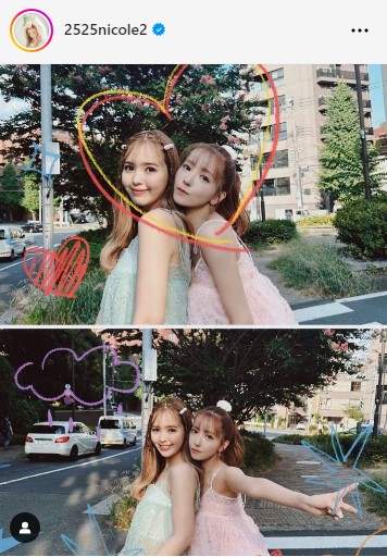 藤田ニコル、三上悠亜との密着ショットにファン歓喜「仲良し姉妹みたい」「最強コンビ」(日刊スポーツ)