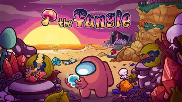 『Among Us』の新マップ「ファングル」配信開始。「ジップライン」も用意されたキノコジャングルの島では、新たなタスクや妨害方法が待ち受ける(電ファミニコゲーマー)