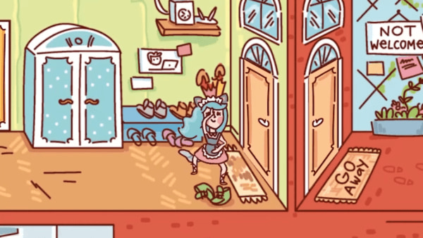 彼氏に地獄を味わわせるパズルゲーム『Girlfriend from Hell(ガールフレンド・フロム・ヘル)』の無料デモ配信。トラばさみや、摂取したら凄まじい勢いで噴出するほどの強力な下剤を食事に仕込